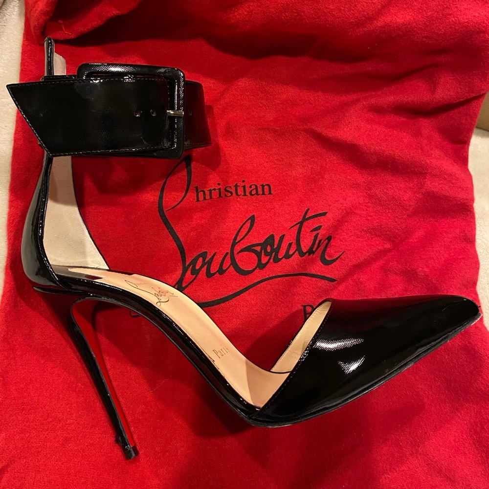 Authentic red bottom shoes